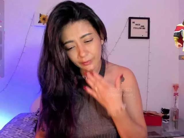 Lauratoro — I love being sensual, showing my lingerie and feeling very sexy, one of my favorite parts in the show is being able to reach the goal to satisfy all my desires and show you how I do it for you